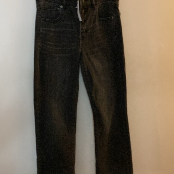 NWT AMERICAN EAGLE 🦅 BLACK WASH HI RISE CROP FLARE - Picture 6 of 16
